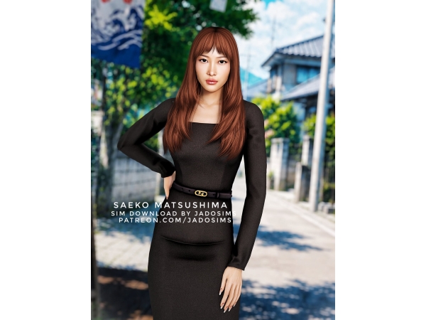 Alpha Saeko Matsushima (Sim Download) - The Sims 4 Custom Content