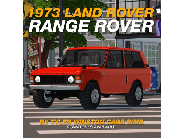Alpha Tyler Winston Cars 1973 Land Rover Range Rover - The Sims 4 Custom Content