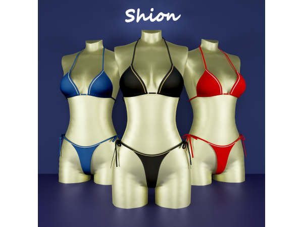 Alpha Shion Elda Bikini Set - The Sims 4 Custom Content
