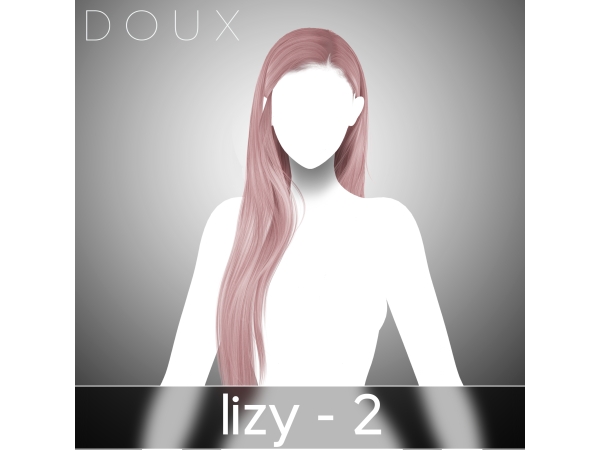 Alpha DOUX Lizzy Hairstyle Left Version - The Sims 4 Custom Content