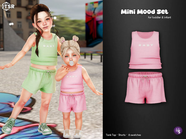 Alpha Mini Mood Set for toddler and infant - The Sims 4 Custom Content
