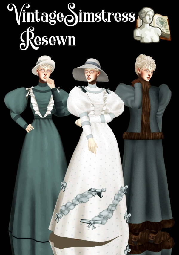 Maxis Match VintageSimstress Resewn by simsfinds - The Sims 4 Custom Content