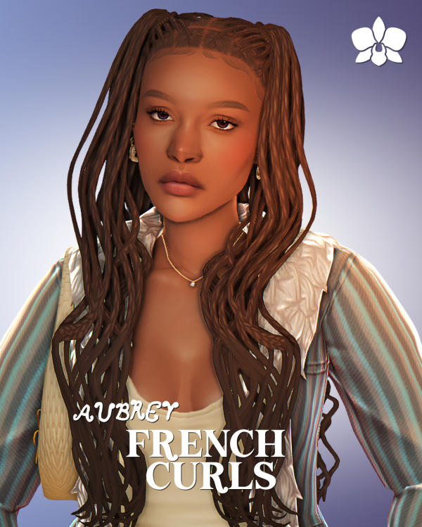 Maxis Match aubrey french curls by simsfinds - The Sims 4 Custom Content