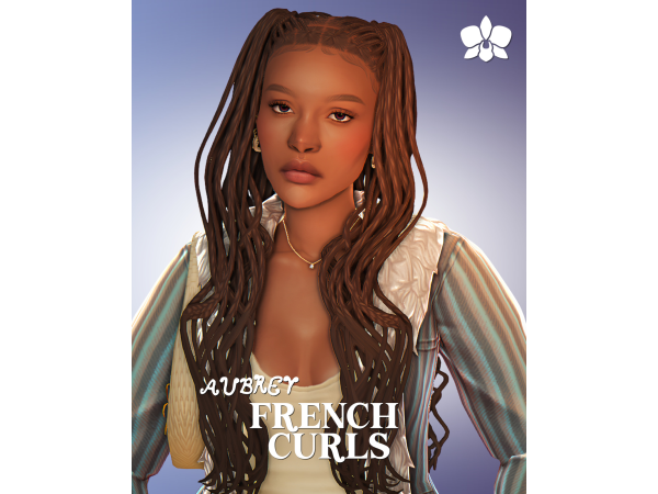 Maxis Match aubrey french curls by orchiona_ - The Sims 4 Custom Content