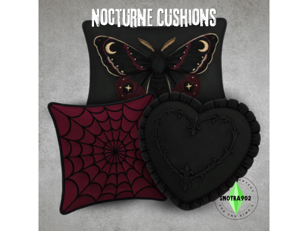 Maxis Match Nocturne Cushions by Snotra902 - The Sims 4 Custom Content