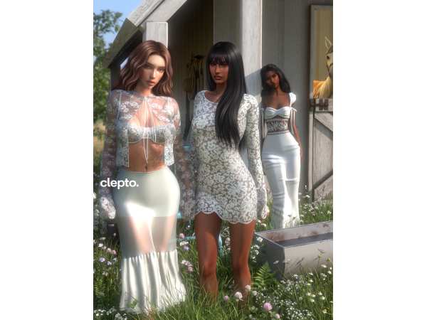 Alpha Clepto Lacy Collection by cleptobycleo - The Sims 4 Custom Content