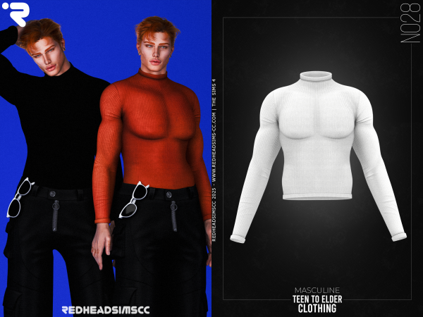 Alpha AM CLOTHING N028 - The Sims 4 Custom Content