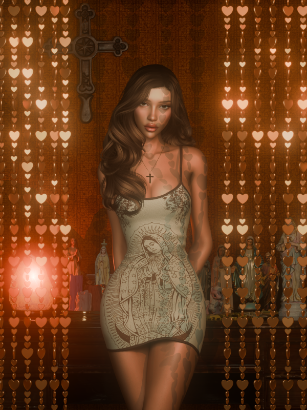 Alpha Clepto Maddy Dress by simsfinds - The Sims 4 Custom Content