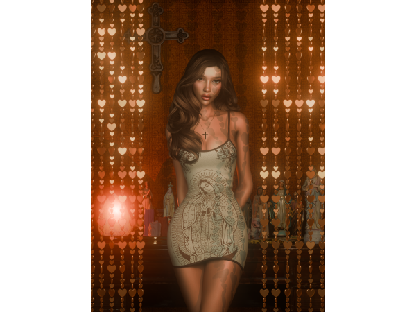 Alpha Clepto Maddy Dress by cleptobycleo - The Sims 4 Custom Content