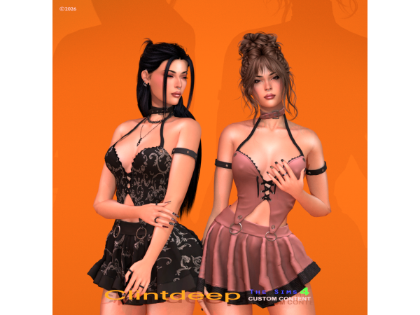 Alpha Clintdeep Grace Crop Halter Set - The Sims 4 Custom Content