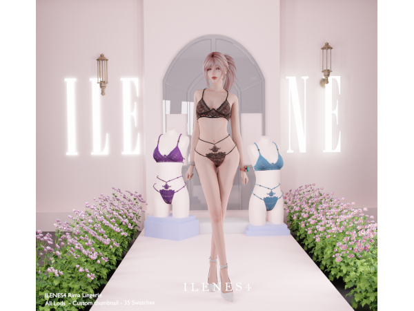 Alpha ILN Rima Lingerie - The Sims 4 Custom Content
