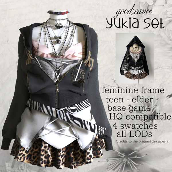 Alpha yukia set by simsfinds - The Sims 4 Custom Content
