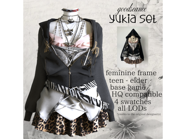 Alpha yukia set by goodseance - The Sims 4 Custom Content
