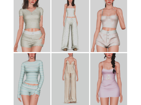 4t3 camuflaje pajamas dump by johziii - The Sims 3 Custom Content