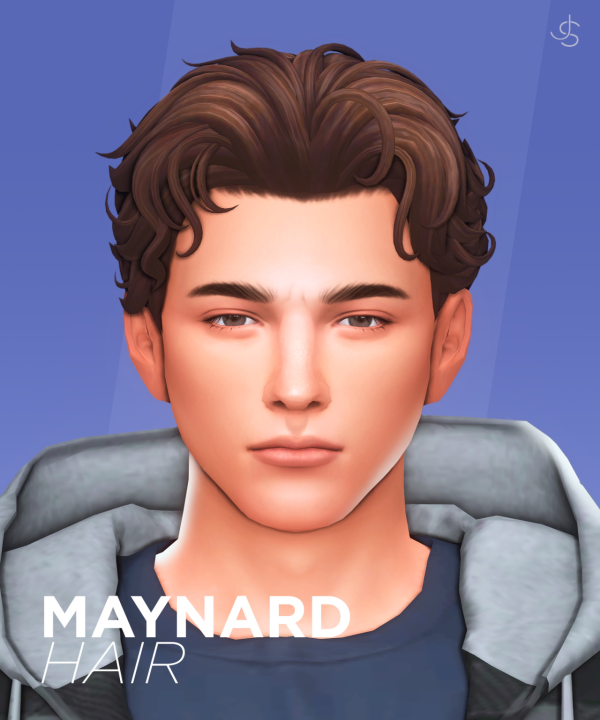 Maxis Match Maynard Hair by simsfinds - The Sims 4 Custom Content