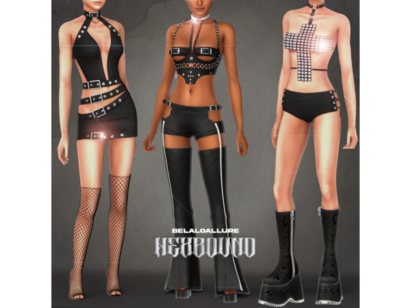 Alpha Belaloallure_HexBound collection - The Sims 4 Custom Content