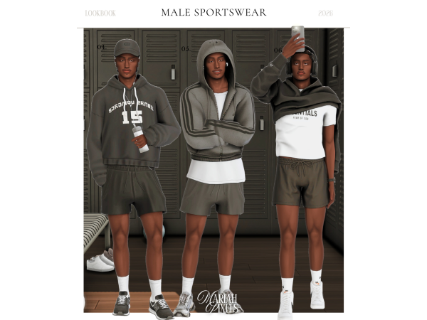 Mix Male Sportswear by mariahpixels - The Sims 4 Custom Content