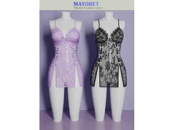 Alpha LS Badre Mini dress - The Sims 4 Custom Content