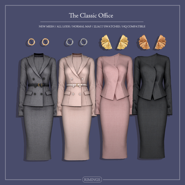 Alpha [RIMINGS] The Classic Office by simsfinds - The Sims 4 Custom Content