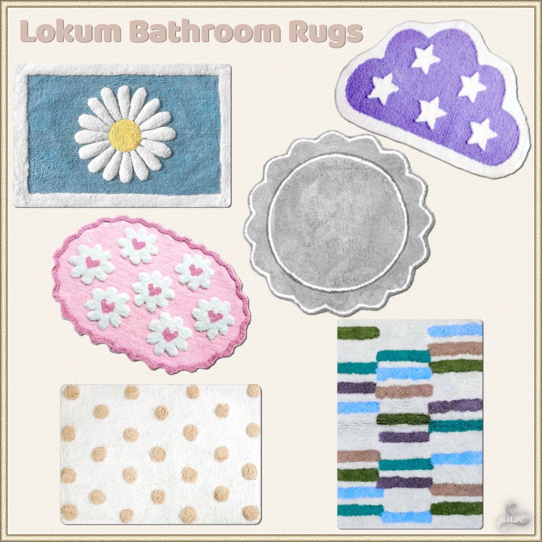 Maxis Match Lokum Bathroom Rugs by mde - The Sims 4 Custom Content