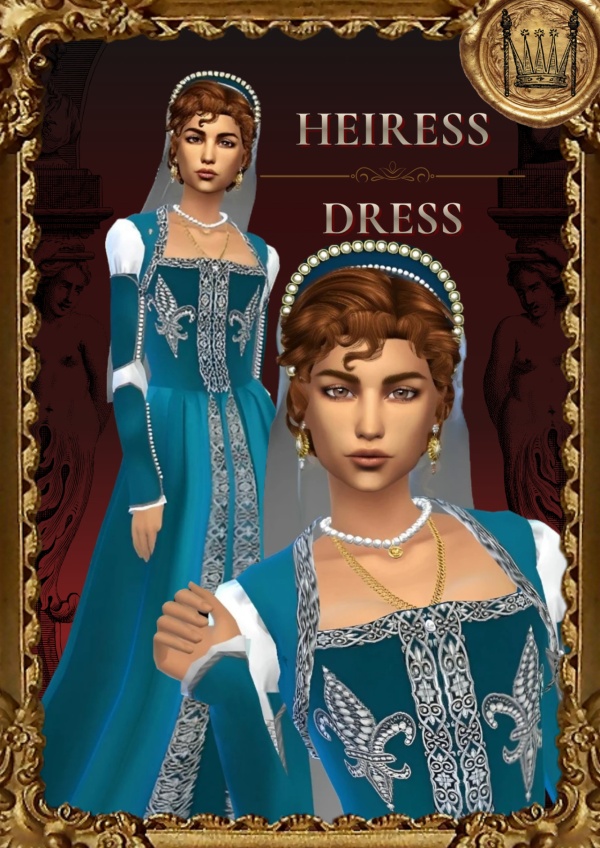 Maxis Match [Simstoricalish] Heiress Dress by simsfinds - The Sims 4 Custom Content