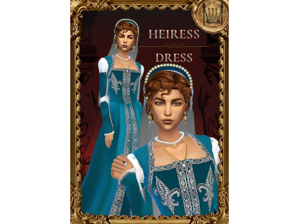 Maxis Match [Simstoricalish] Heiress Dress - The Sims 4 Custom Content