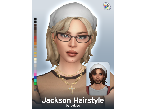 Maxis Match Jackson Hairstyle by oakiyo - The Sims 4 Custom Content