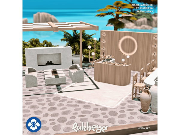 Maxis Match NANCY Part 4 Living Room by Lukheya - The Sims 4 Custom Content