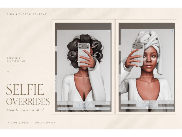 Mix August 26' Selfie Overrides by simwithshan - The Sims 4 Custom Content