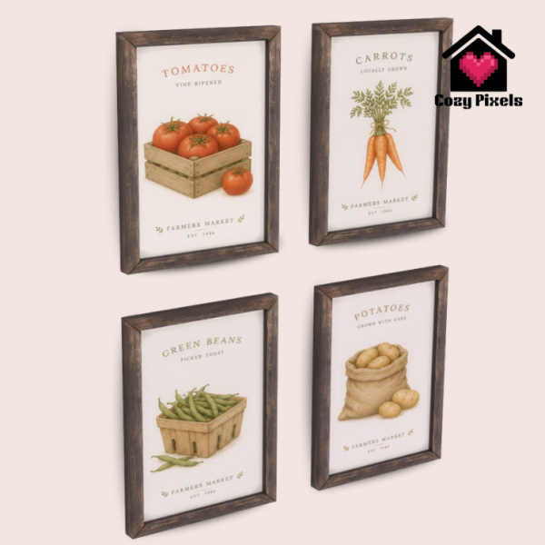 Mix Farmer Market by simsfinds - The Sims 4 Custom Content