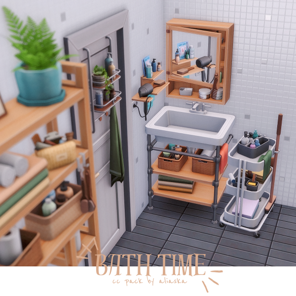 Maxis Match Bath Time by simsfinds - The Sims 4 Custom Content