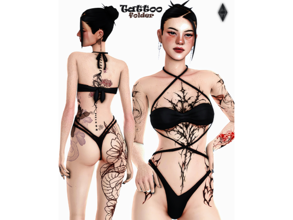 Mix ПАПКА MODS ТАТУ [ by nana] - The Sims 4 Custom Content
