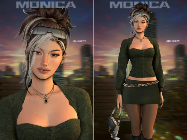 Alpha monica by simstry - The Sims 4 Custom Content