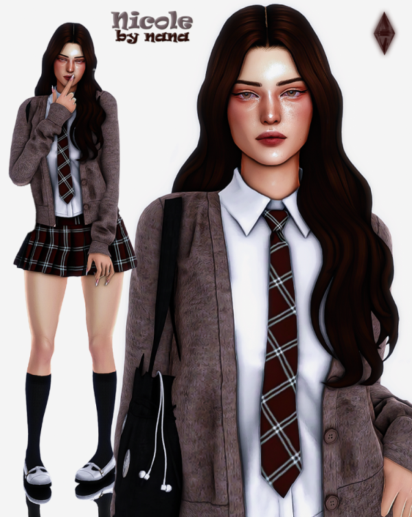 Alpha Nicole [ by simsfinds - The Sims 4 Custom Content