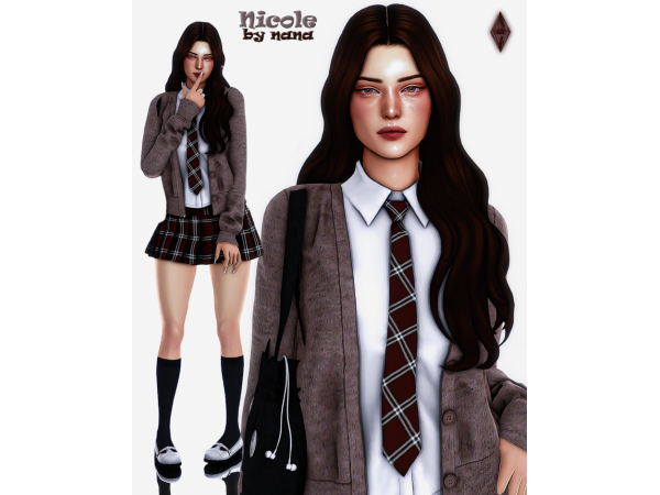 Alpha Nicole [ by nana] - The Sims 4 Custom Content