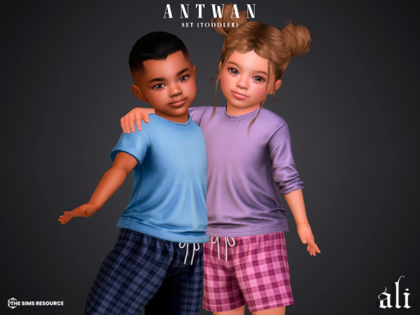 Alpha ANTWAN set toddler by ali1 - The Sims 4 Custom Content