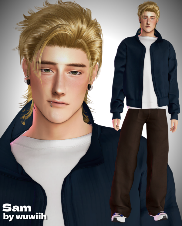 Alpha Sam 1 outfit Stardew Valley by simsfinds - The Sims 4 Custom Content