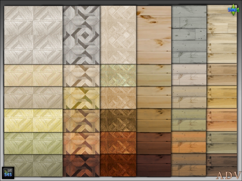 Alpha Wooden floors by artedellavita_mabra - The Sims 4 Custom Content