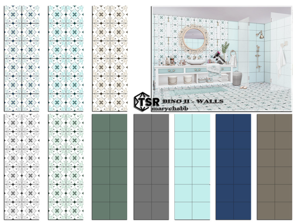 Mix Bino II Walls - The Sims 4 Custom Content