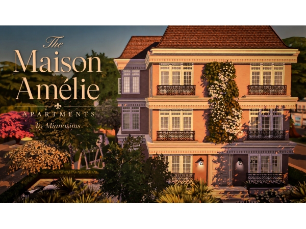 Mix The Maisom Amélie Apartments Mianosims - The Sims 4 Custom Content