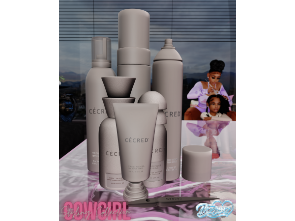 Alpha Cowgirl Styling Collection by TBZSimz - The Sims 4 Custom Content