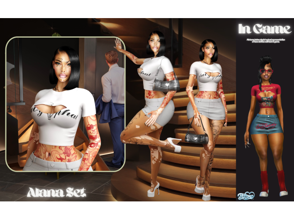 Alpha Alana Set by TBZSimz - The Sims 4 Custom Content