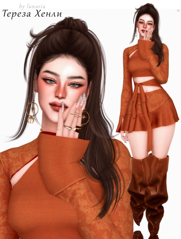 Alpha [lunaria] Хенли by simsfinds - The Sims 4 Custom Content