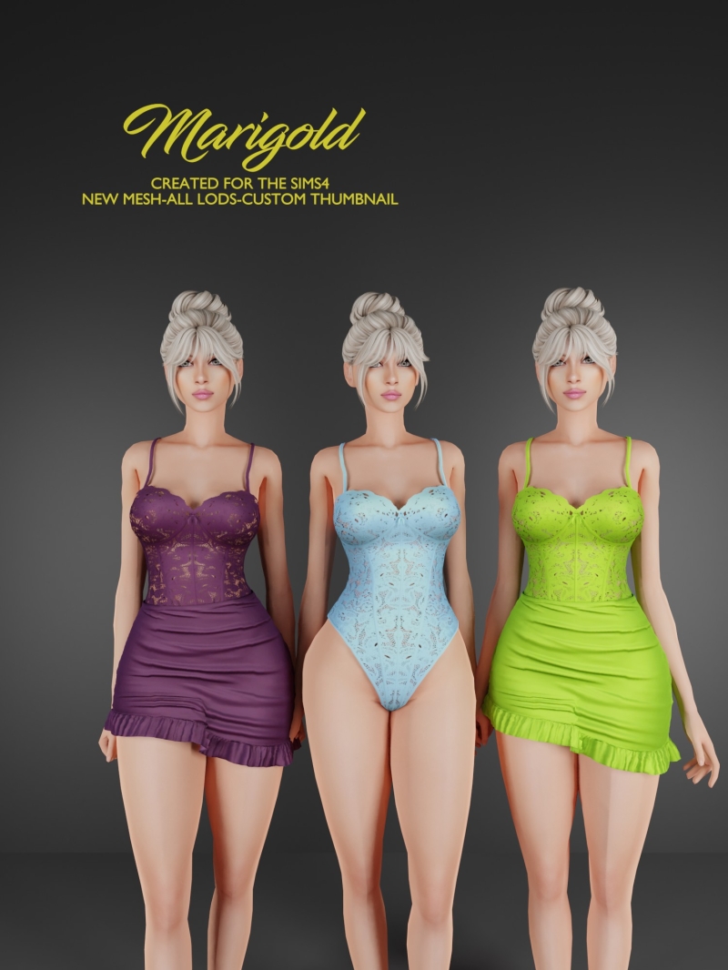 Alpha MARIGOLD TS4_FLORA by marigoldsims - The Sims 4 Custom Content
