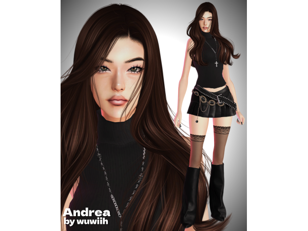Alpha Andrea by wuwiih01 - The Sims 4 Custom Content