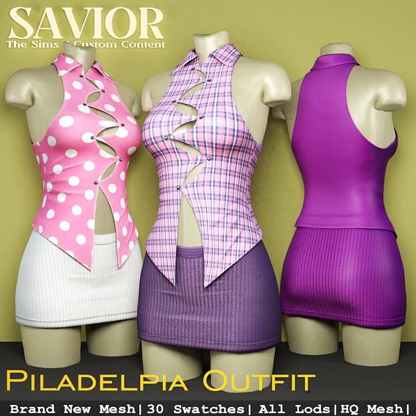 Alpha Svr_Piladelpia Outfit by saviorts4 - The Sims 4 Custom Content