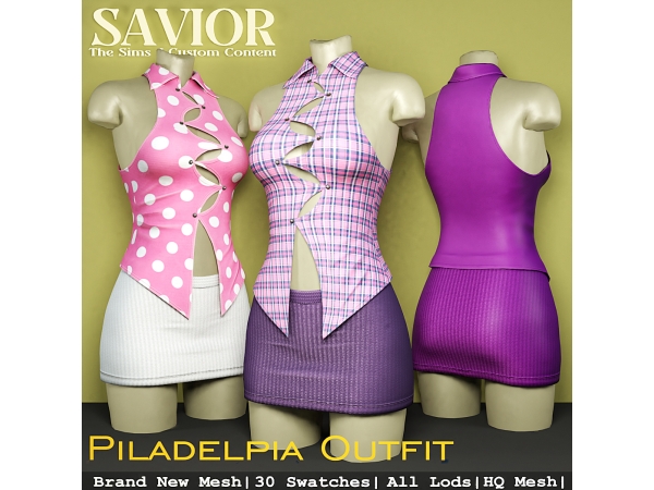 Alpha Svr_Piladelpia Outfit - The Sims 4 Custom Content