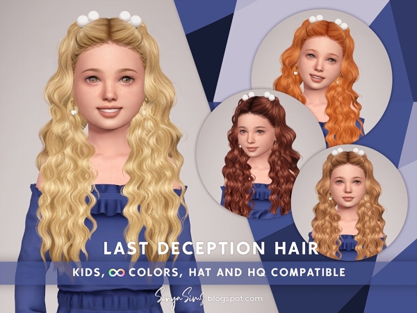 Alpha Last Deception Hair - The Sims 4 Custom Content
