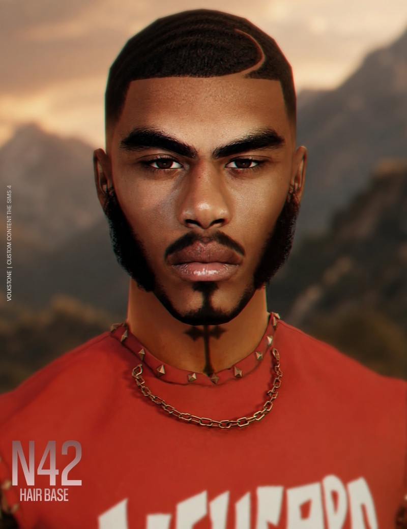Alpha HAIR BASE N42 (FREE) by volkstonesims - The Sims 4 Custom Content