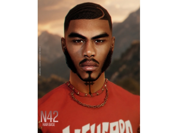 Alpha HAIR BASE N42 (FREE) - The Sims 4 Custom Content